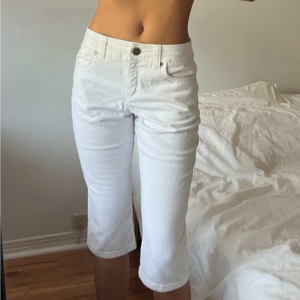 White Capris Jeans
